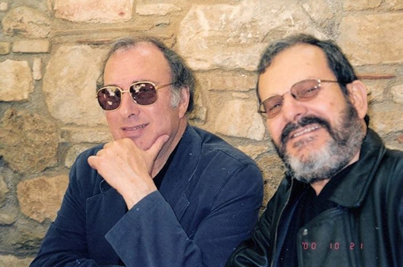 Με τον Χάρολντ Πίντερ