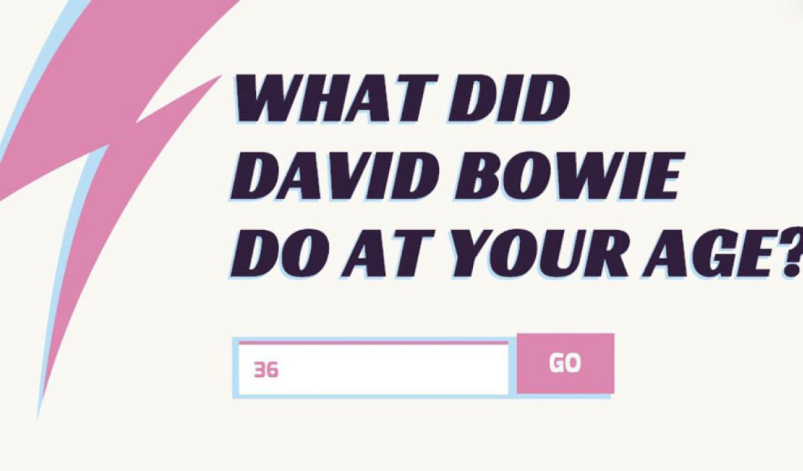 Tι έκανε ο David Bowie στην ηλικία σας;