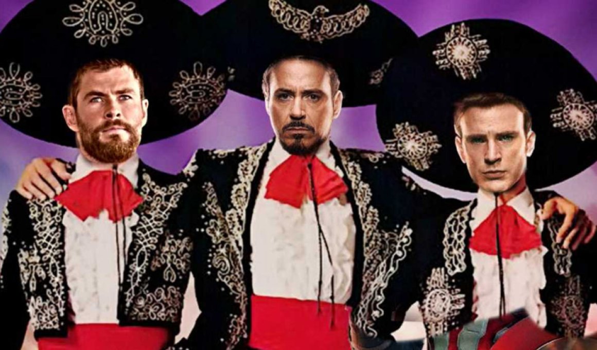 Iron Man, Thor, Captain America = The Three Amigos!