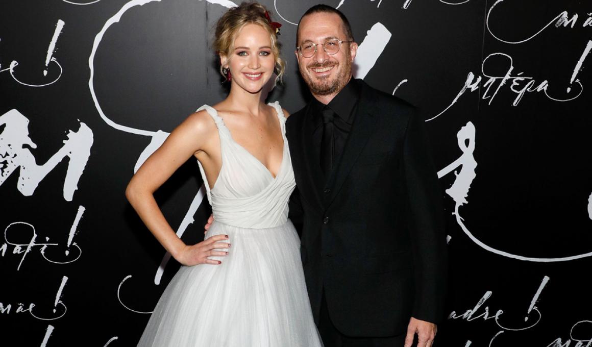 Jennifer Lawrence and Darren Aronofsky Split