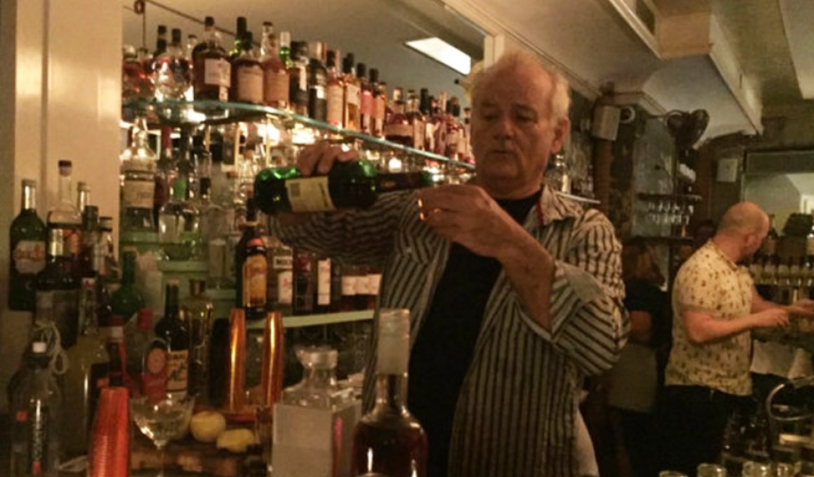 bill murray bartending