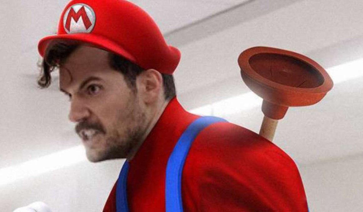 Henry Cavill super mario