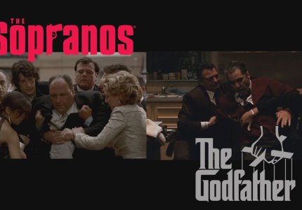 Όλες οι επιρροές των Sopranos από το Νονό σε ένα clip