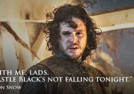 Game Of Thrones s04e09: Jon Snow. Stop. Hammer time.
