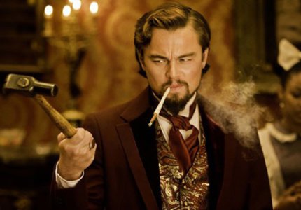 Μάτωσε ο Λίο για το "Django Unchained"!