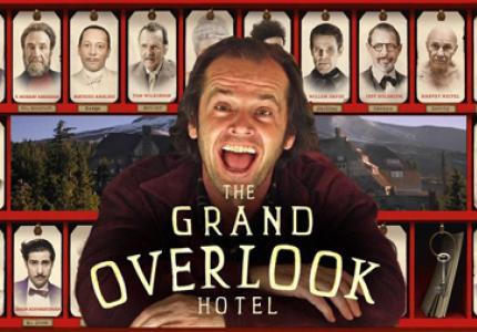Φανταστικό mashup Grand Budapest Hotel vs The shining!